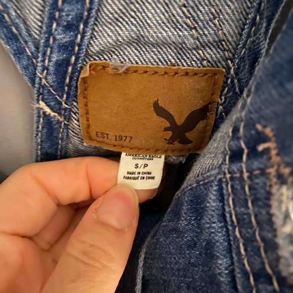 American Eagle denim overalls worn once size S - Picture 2 of 2